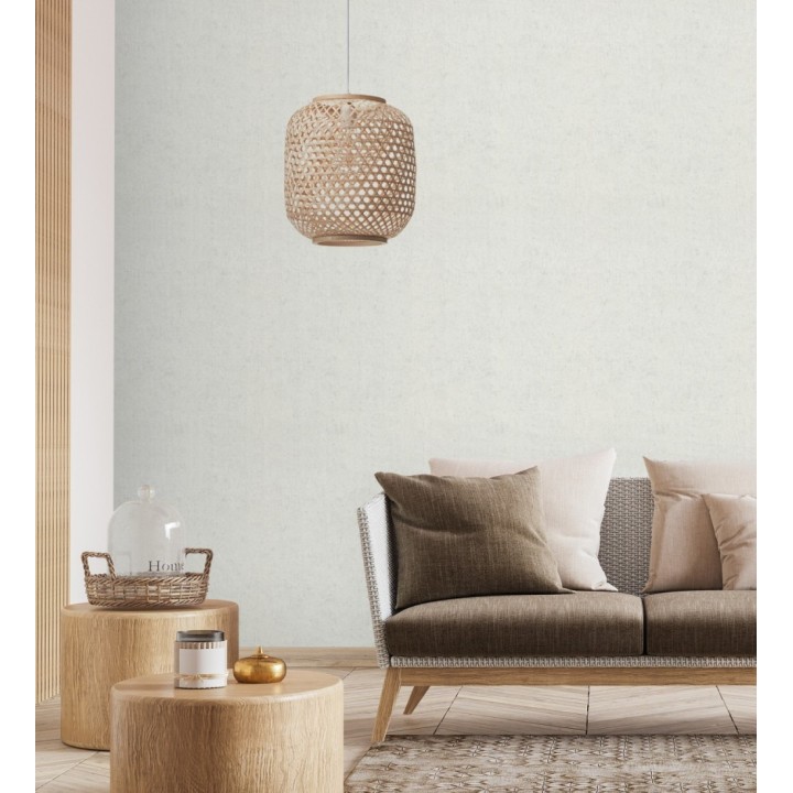 Papel pintado de pared con textura de arcilla natural en tonos gris claro - Aspen Mirage 683479