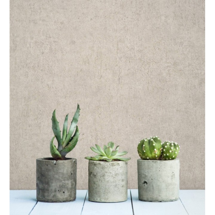 Papel pintado de pared con textura de arcilla natural en tonos beige - Aspen Mirage 683481