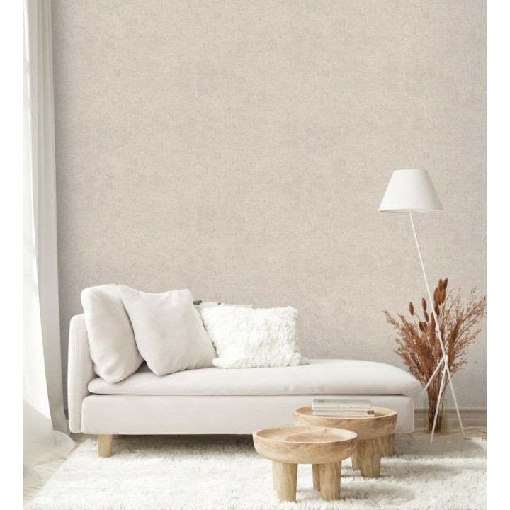 Papel pintado de pared con textura de arcilla natural en tonos beige - Aspen Mirage 683481