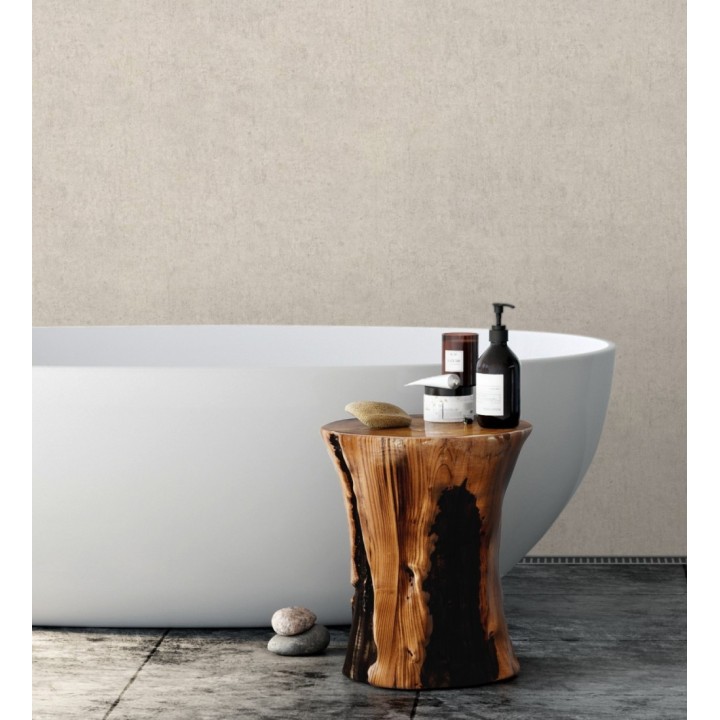 Papel pintado de pared con textura de arcilla natural en tonos beige - Aspen Mirage 683481