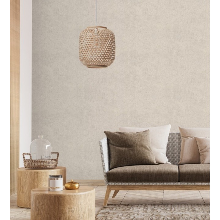 Papel pintado de pared con textura de arcilla natural en tonos beige - Aspen Mirage 683481