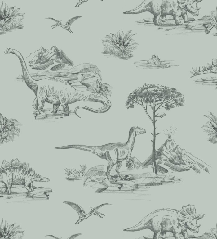 Papel pintado paisaje de dinosaurios - Jurassic Dinosaurs 683494