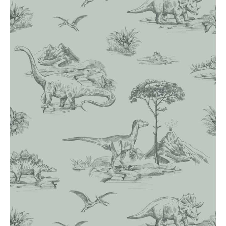 Papel pintado paisaje de dinosaurios - Jurassic Dinosaurs 683494
