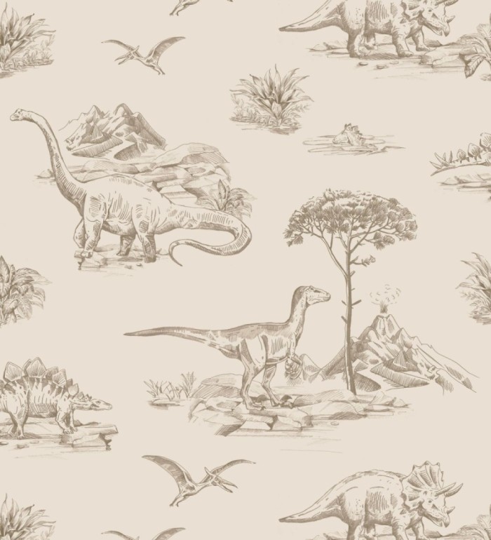 Papel pintado paisaje de dinosaurios - Jurassic Dinosaurs 683495