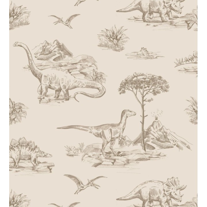 Papel pintado paisaje de dinosaurios - Jurassic Dinosaurs 683495