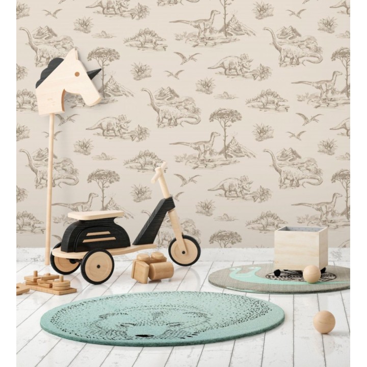 Papel pintado paisaje de dinosaurios - Jurassic Dinosaurs 683495