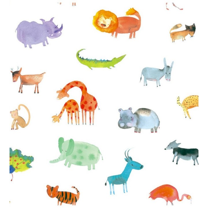 Papel pintado infantil animales del zoo - Animals Zoo 125921