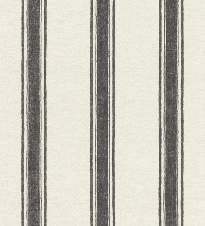 Papel pintado con rayas verticales en textura textil elegante - Marlow Stripes 683509