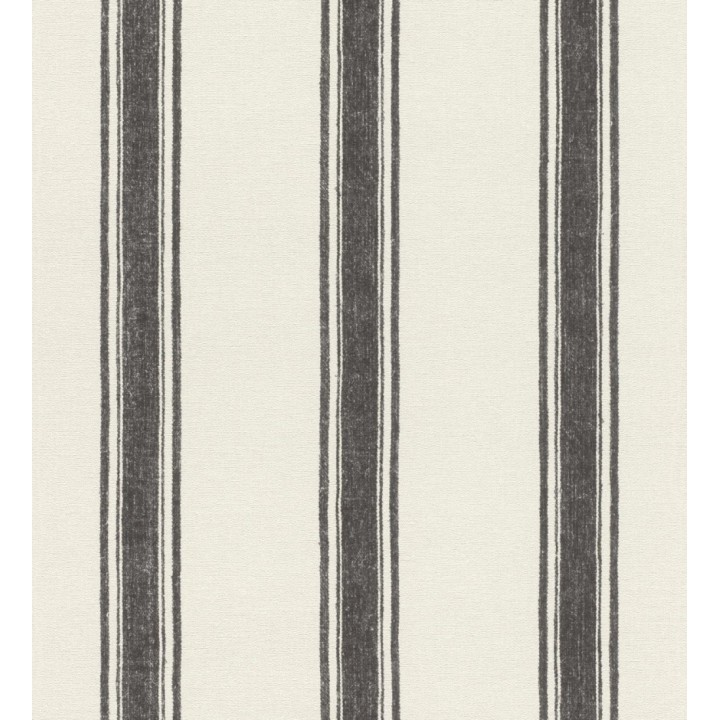 Papel pintado con rayas verticales en textura textil elegante - Marlow Stripes 683509