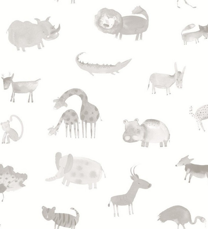 Papel pintado infantil animales del zoo - Animals Zoo 125923