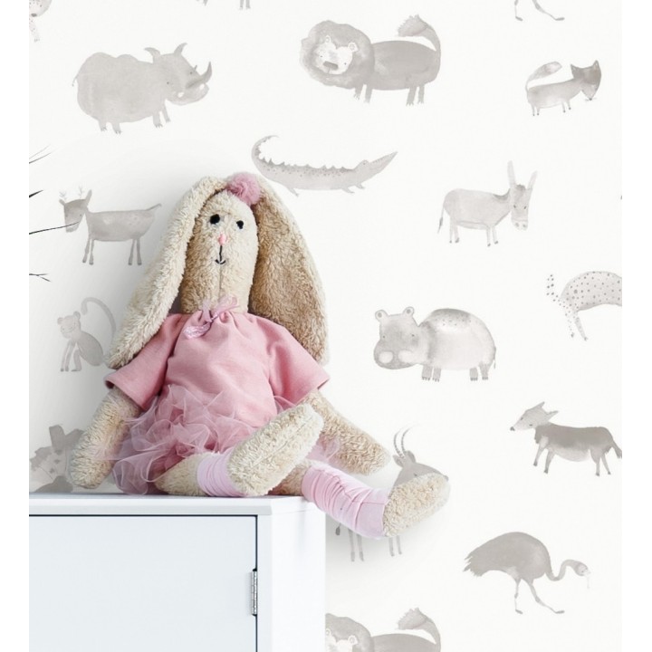 Papel pintado infantil animales del zoo - Animals Zoo 125923