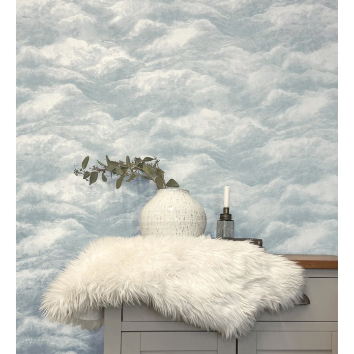 Papel pintado diseño de nubes con texturizado en relieve - Sky Muse 683522