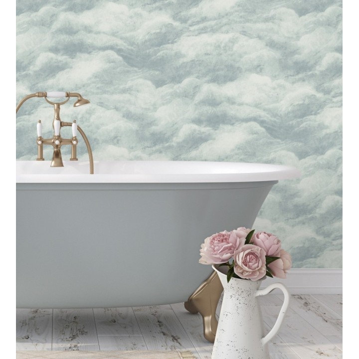 Papel pintado diseño de nubes con texturizado en relieve - Sky Muse 683522