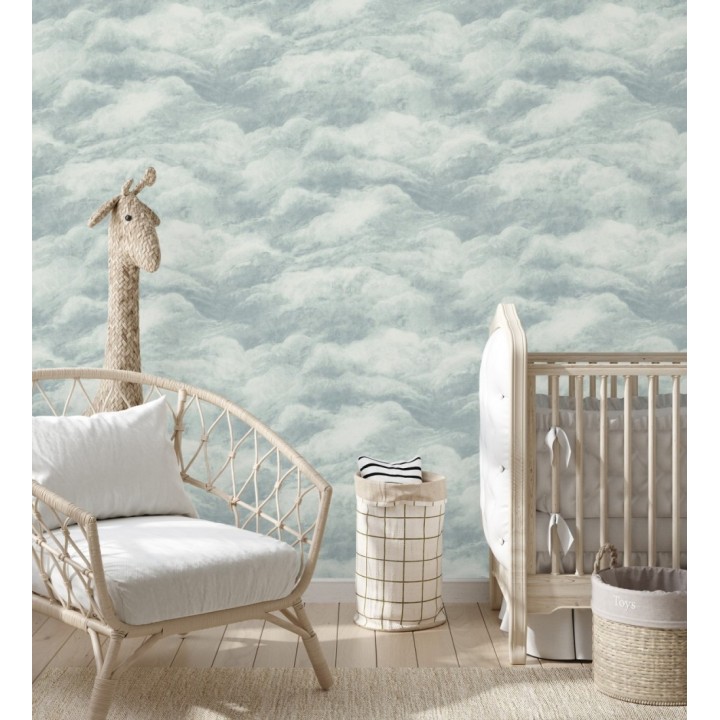 Papel pintado diseño de nubes con texturizado en relieve - Sky Muse 683522