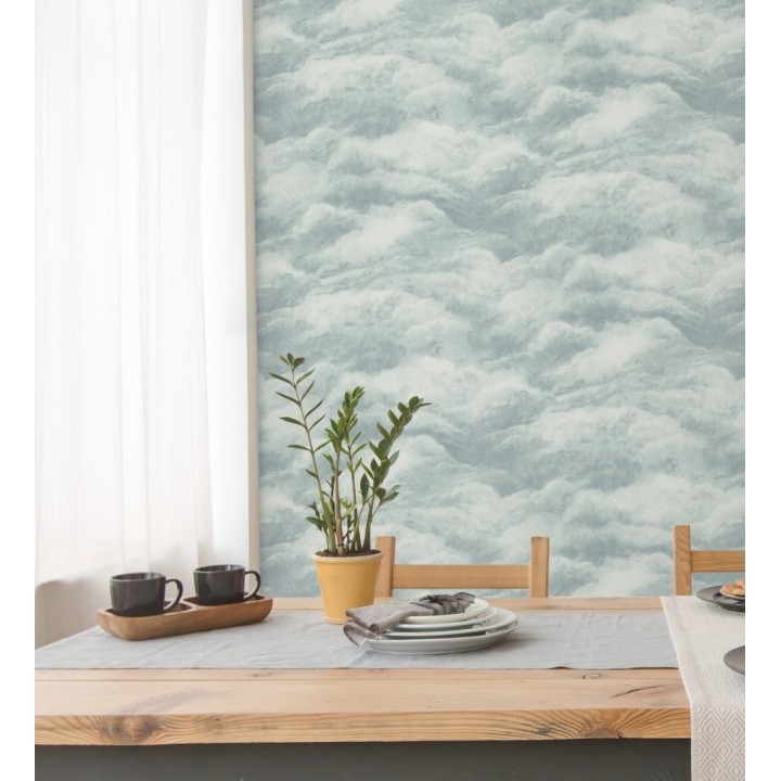 Papel pintado diseño de nubes con texturizado en relieve - Sky Muse 683522