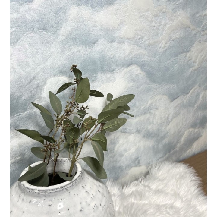 Papel pintado diseño de nubes con texturizado en relieve - Sky Muse 683522