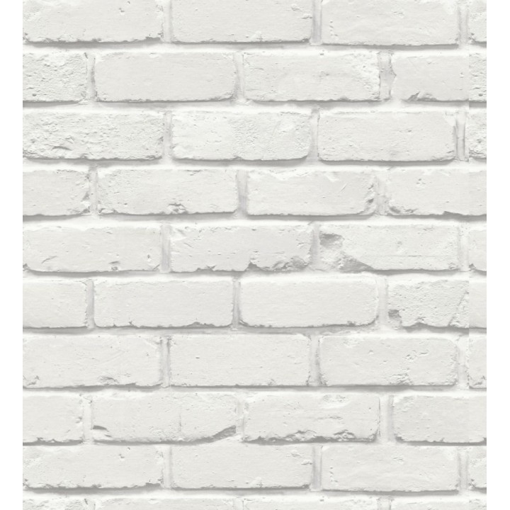 Papel pintado muro de ladrillos en color blanco - Manchester Break 683529