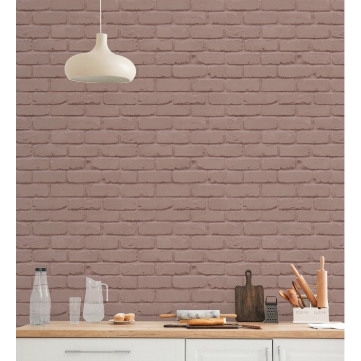 Papel pintado muro de ladrillos en colores tierra - Manchester Break 683530