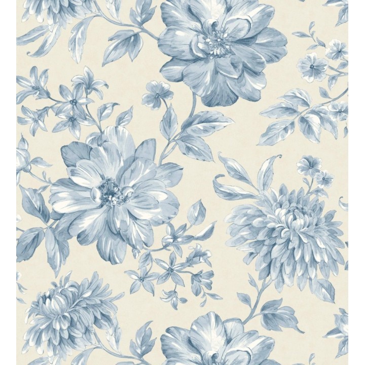 Papel pintado floral vintage tonos - Rosette Dream 683538