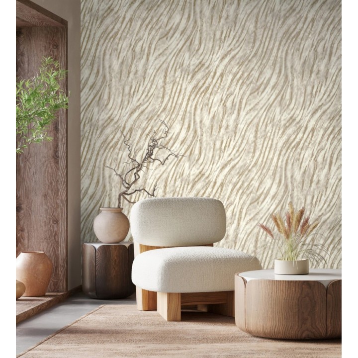 Papel pintado animal print con textura sofisticada - Desert Silk 683553