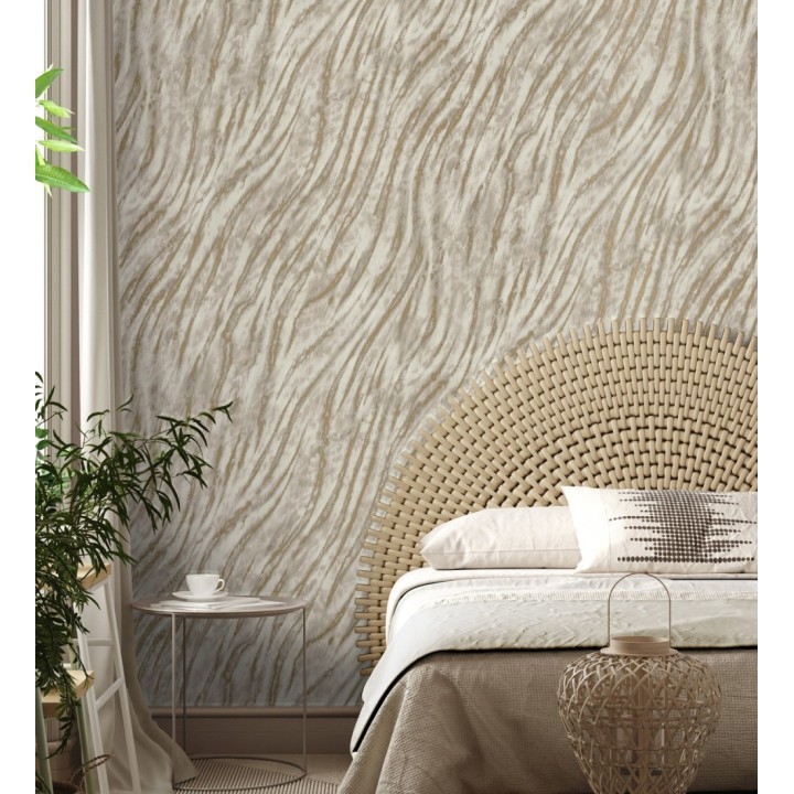Papel pintado animal print con textura sofisticada - Desert Silk 683553