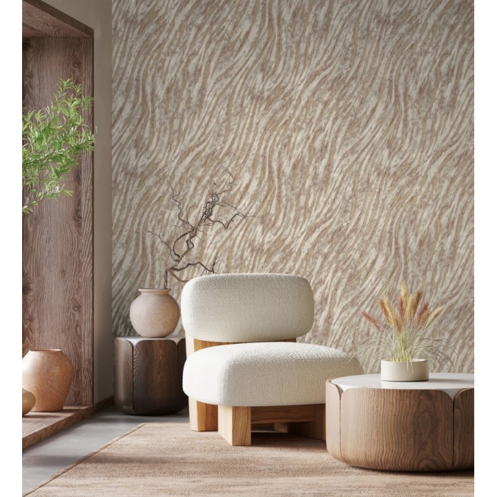 Papel pintado animal print con textura sofisticada - Desert Silk 683554