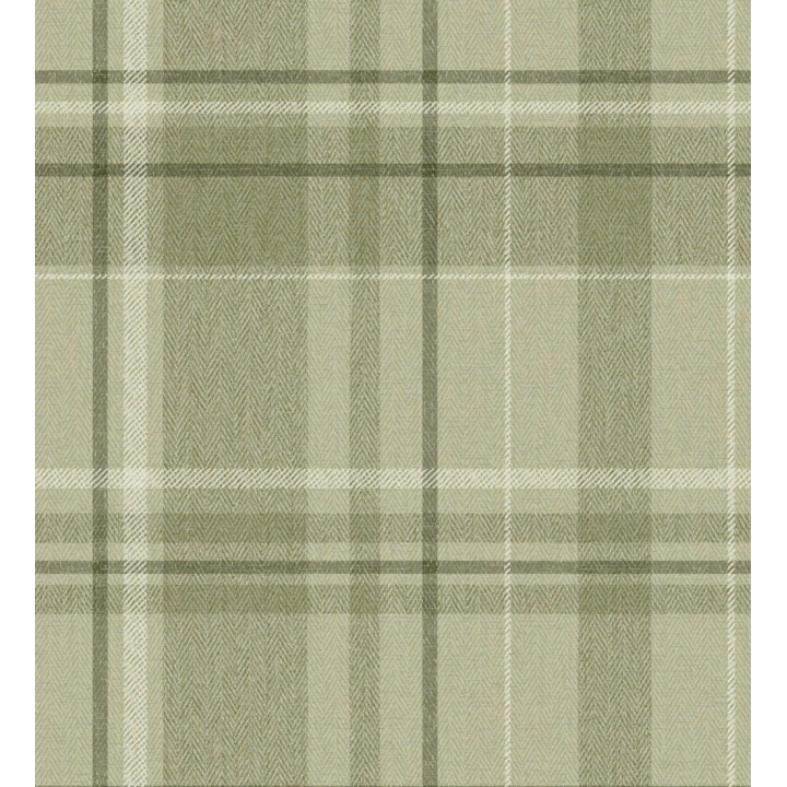 Papel pintado de cuadros escoceses fondo de espiga en tonos verdes - Chevron Edward 683556