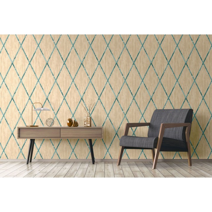 Papel pintado rombos grandes - Dutch Opulence 126010