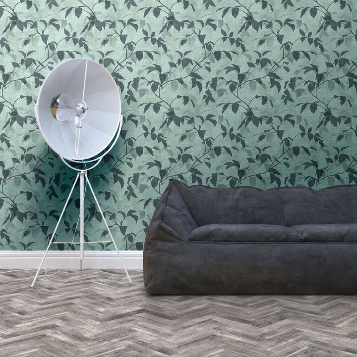 Papel pintado hojas tonos verdes - Baltic Gardens 126025