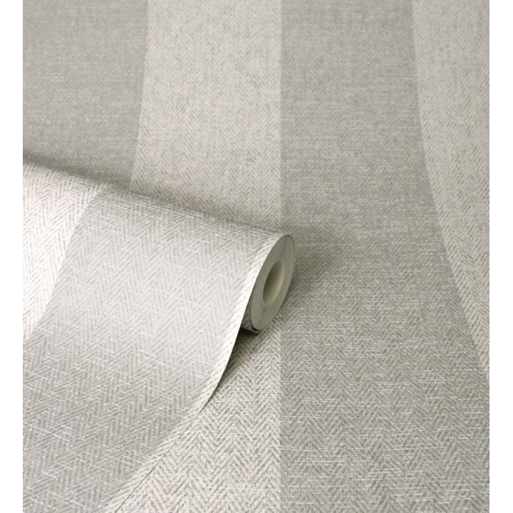 Papel pintado de rayas fondo de espiga en tonos grises - Chevron Spencer 683563