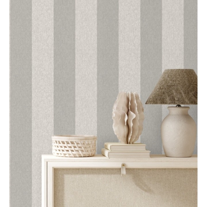 Papel pintado de rayas fondo de espiga en tonos grises - Chevron Spencer 683563