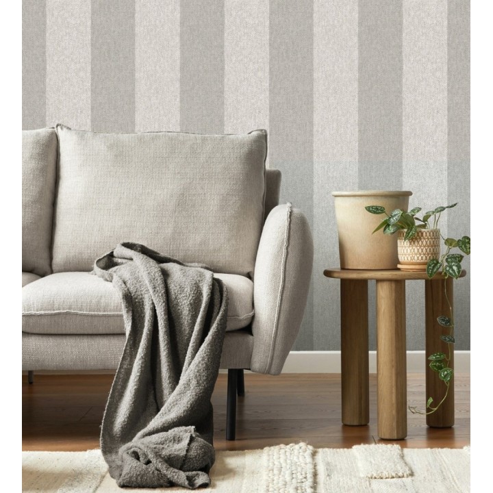 Papel pintado de rayas fondo de espiga en tonos grises - Chevron Spencer 683563