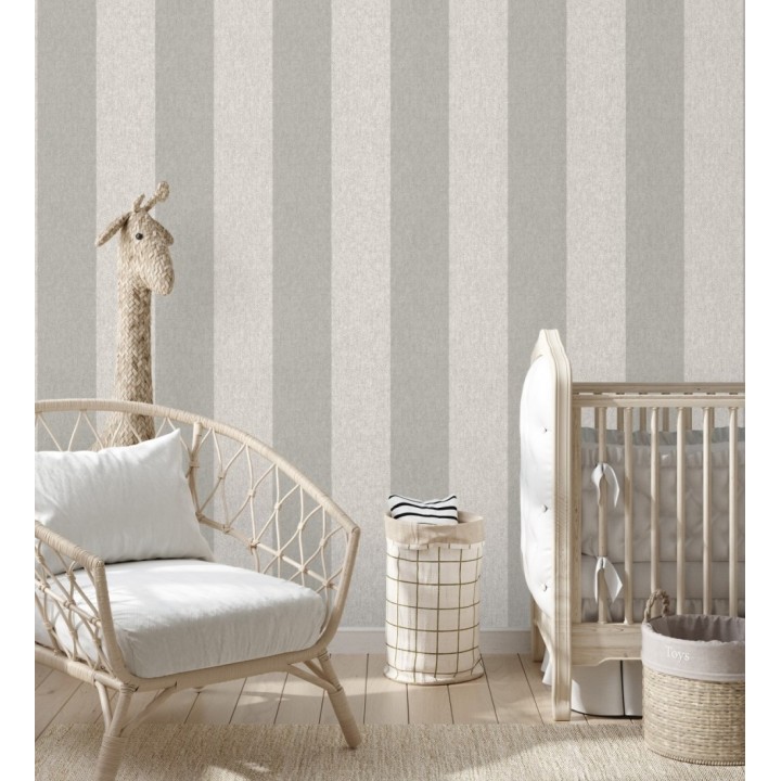 Papel pintado de rayas fondo de espiga en tonos grises - Chevron Spencer 683563