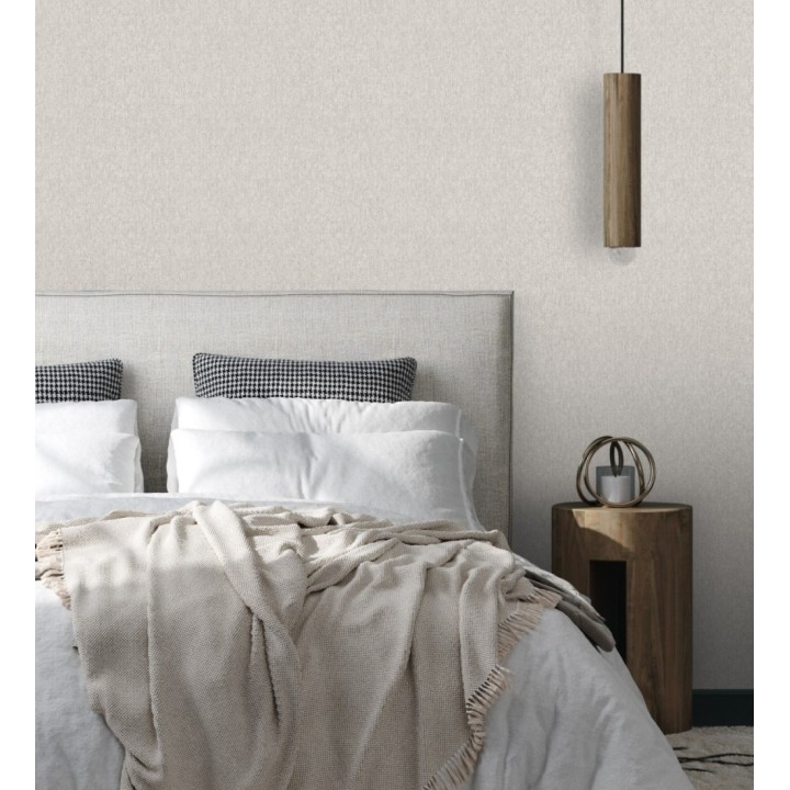 Papel pintado de espiga con micro textura en tonos grises - Chevron Louis 683564