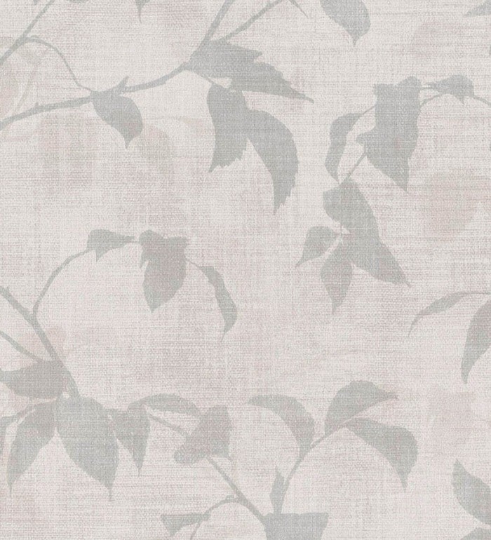 Papel pintado hojas tonos grises - Baltic Gardens 126027