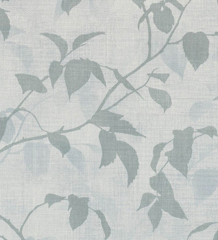 Papel pintado hojas tono gris - Baltic Gardens 126029