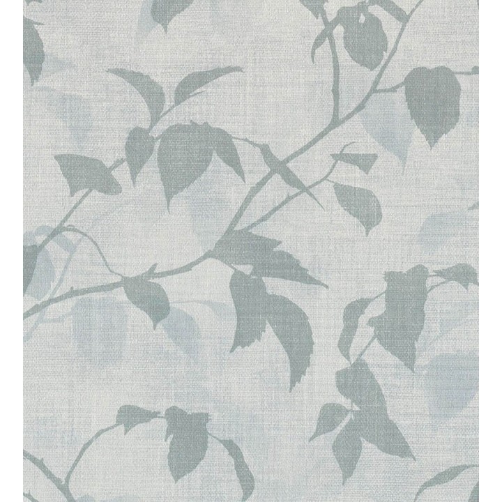 Papel pintado hojas tono gris - Baltic Gardens 126029