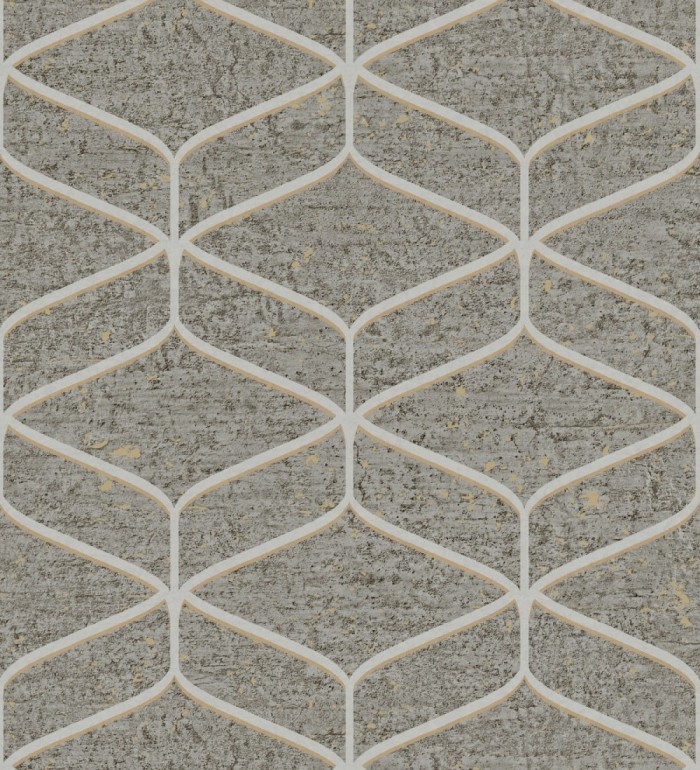 Papel pintado geométrico fondo imitación a piedra pulida oscura - Orion Geometric 683567