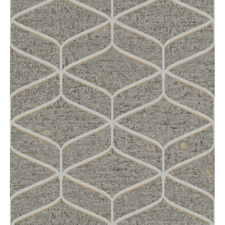 Papel pintado geométrico fondo imitación a piedra pulida oscura - Orion Geometric 683567