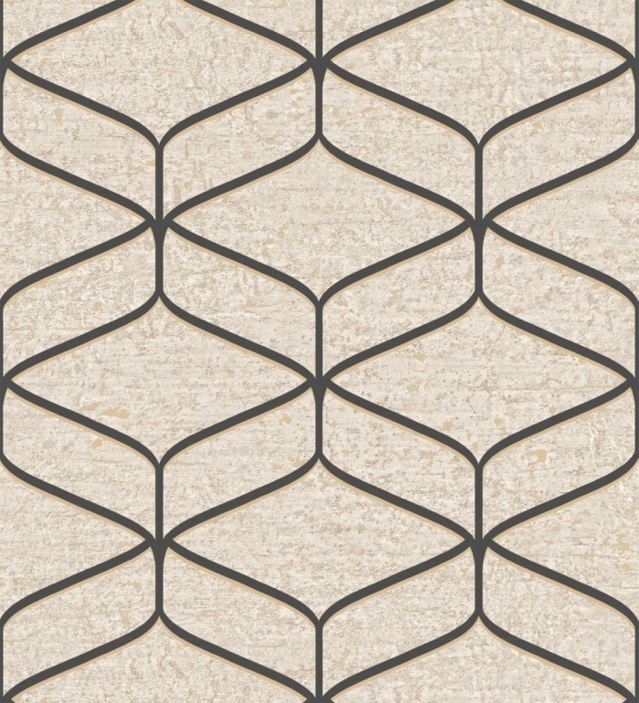 Papel pintado geométrico fondo imitación a piedra pulida clara - Orion Geometric 683568