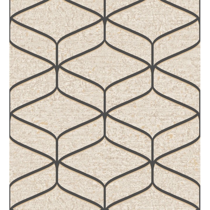 Papel pintado geométrico fondo imitación a piedra pulida clara - Orion Geometric 683568