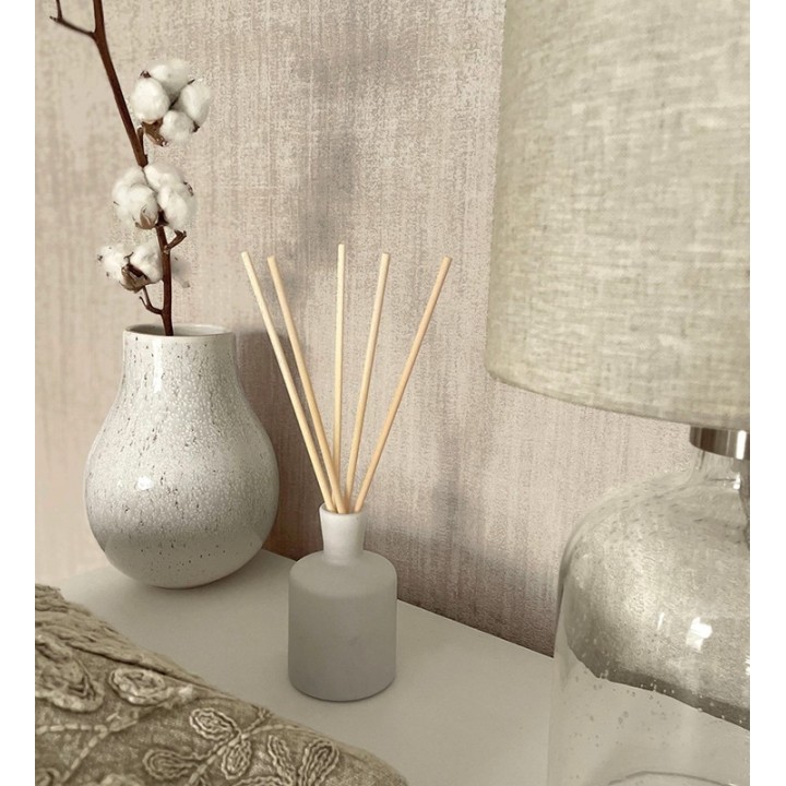 Papel pintado con efecto textil entrelazado en relieve tonos beige oscuro - Liss Thread 683575