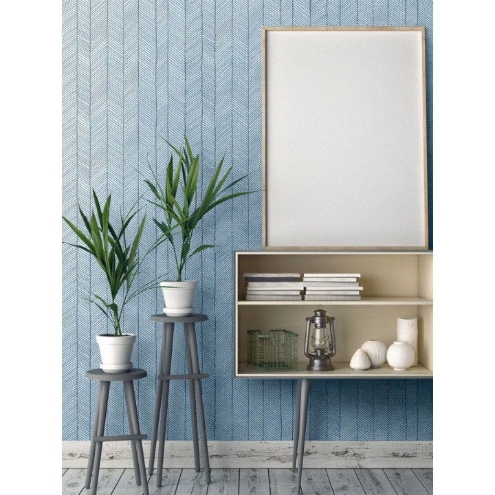 Papel pintado espigas efecto textil - Legend Fabric 126038