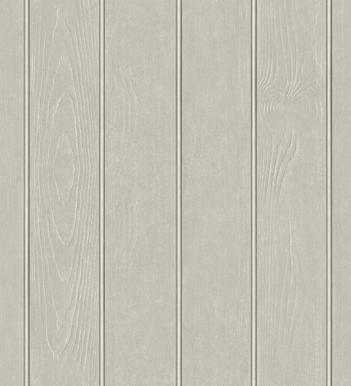 Papel pintado imitación madera color gris visón con efecto listones - Daimiel Boards 683589