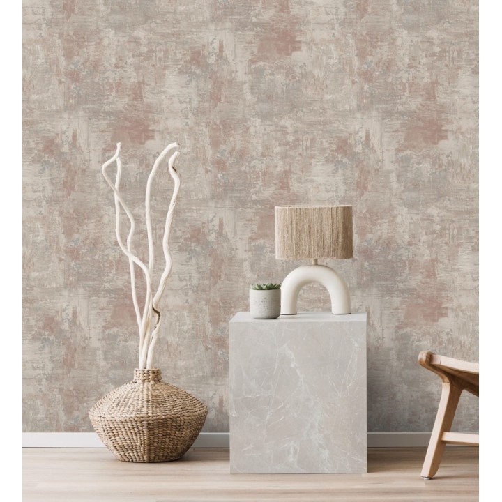 Papel pintado con efecto cemento y óxido en relieve en tonos tierra - Timanfaya Relief 683599