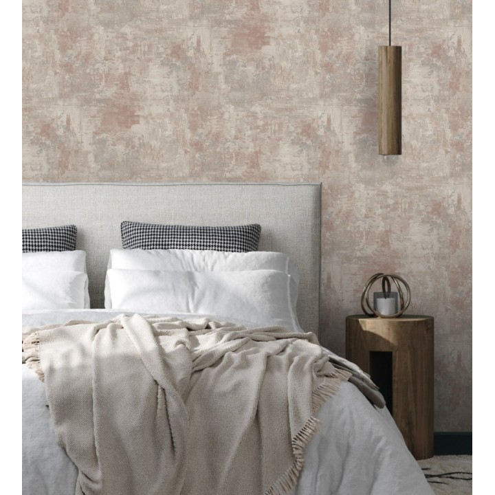 Papel pintado con efecto cemento y óxido en relieve en tonos tierra - Timanfaya Relief 683599