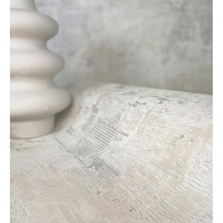 Papel pintado con efecto cemento y óxido en relieve en tonos beige y grises - Timanfaya Relief 683600