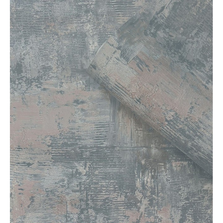 Papel pintado con efecto cemento y óxido en relieve en tonos azules - Timanfaya Relief 683602