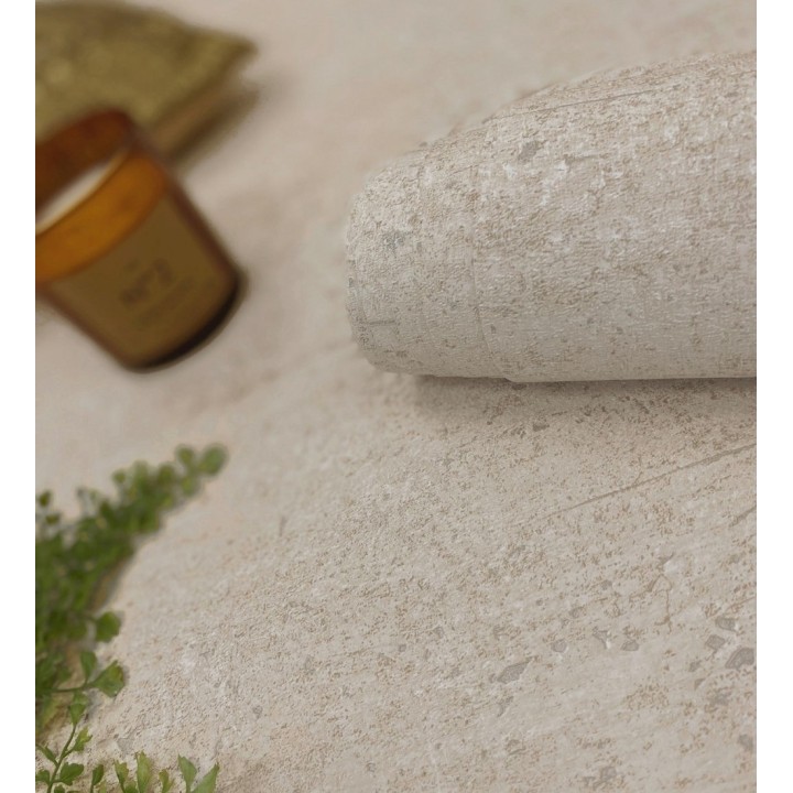 Papel pintado con textura de piedra natural en tonos tierra - Onyx Mineral 683604