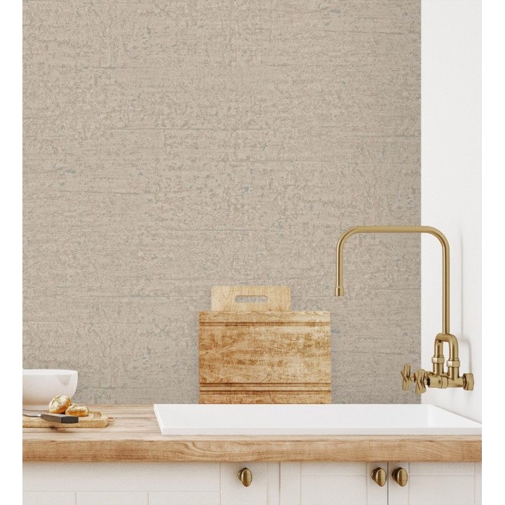 Papel pintado con textura de piedra natural en tonos tierra - Onyx Mineral 683604